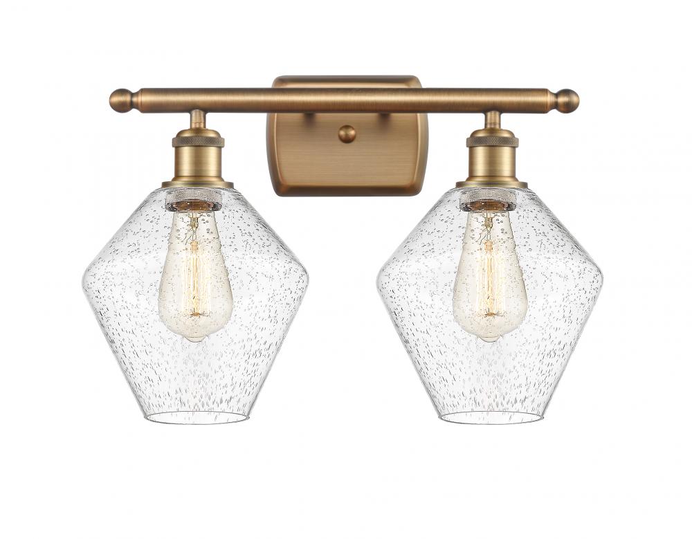 Cindyrella - 2 Light - 18 inch - Brushed Brass - Bath Vanity Light