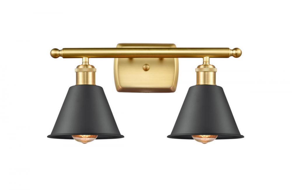 Smithfield - 2 Light - 17 inch - Satin Gold - Bath Vanity Light