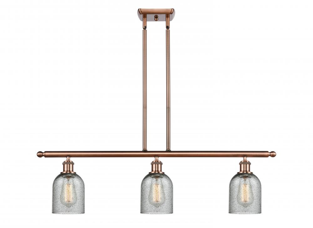 Caledonia - 3 Light - 36 inch - Antique Copper - Cord hung - Island Light