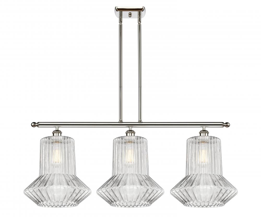 Springwater - 3 Light - 39 inch - Polished Nickel - Cord hung - Island Light