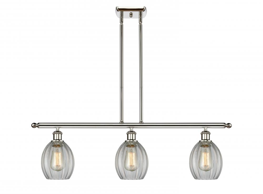 Eaton - 3 Light - 36 inch - Polished Nickel - Cord hung - Island Light