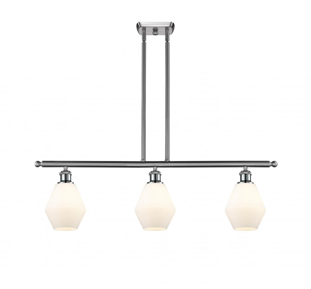 Cindyrella - 3 Light - 36 inch - Brushed Satin Nickel - Cord hung - Island Light