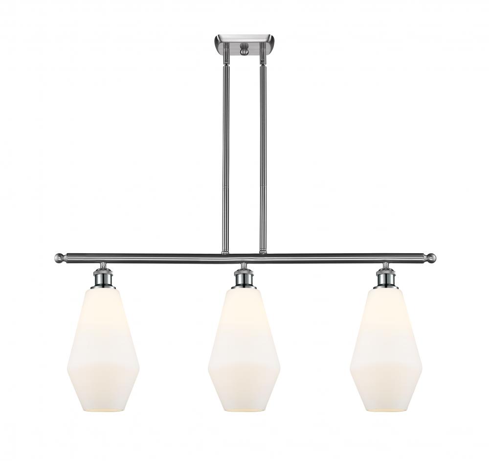 Cindyrella - 3 Light - 36 inch - Brushed Satin Nickel - Cord hung - Island Light