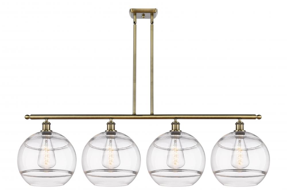 Rochester - 4 Light - 50 inch - Antique Brass - Cord hung - Island Light