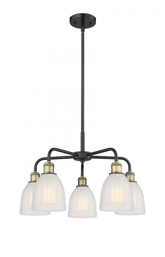 Brookfield - 5 Light - 24 inch - Black Antique Brass - Chandelier