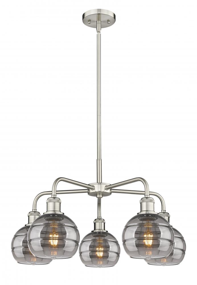 Rochester - 5 Light - 24 inch - Satin Nickel - Chandelier