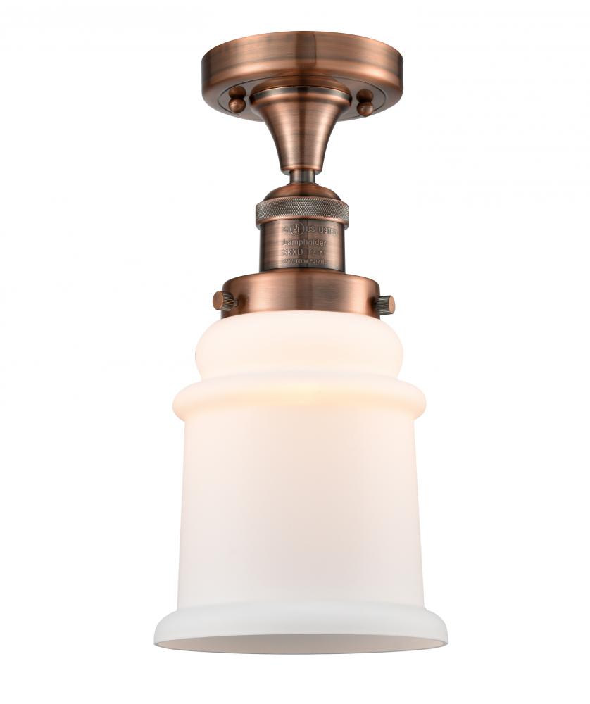 Canton - 1 Light - 6 inch - Antique Copper - Semi-Flush Mount