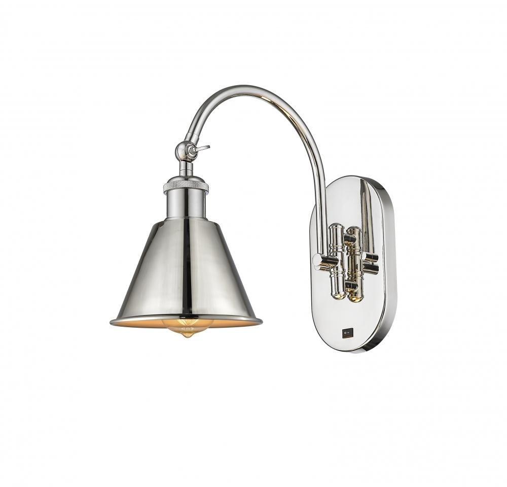 Smithfield - 1 Light - 7 inch - Polished Nickel - Sconce