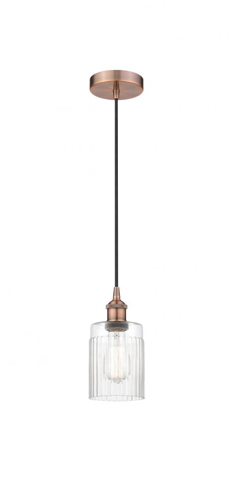 Hadley - 1 Light - 5 inch - Antique Copper - Cord hung - Mini Pendant