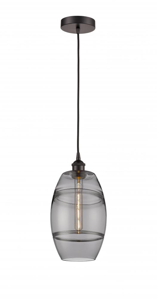 Vaz - 1 Light - 8 inch - Oil Rubbed Bronze - Cord hung - Mini Pendant