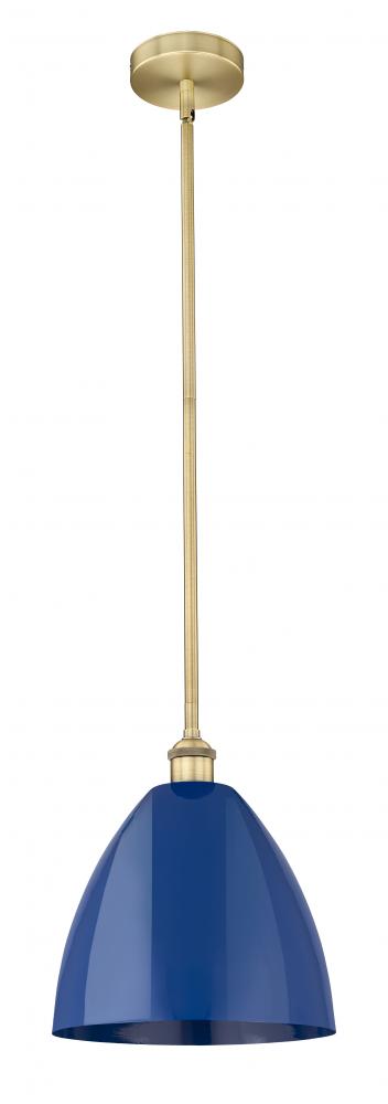 Plymouth - 1 Light - 12 inch - Brushed Brass - Cord hung - Mini Pendant