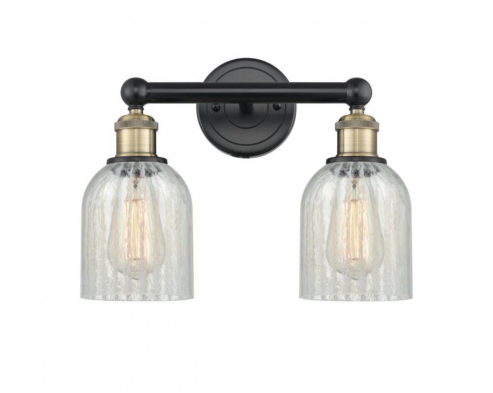 Caledonia - 2 Light - 14 inch - Black Antique Brass - Bath Vanity Light