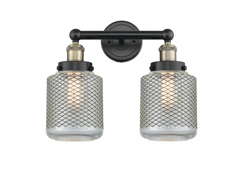 Stanton - 2 Light - 15 inch - Black Antique Brass - Bath Vanity Light