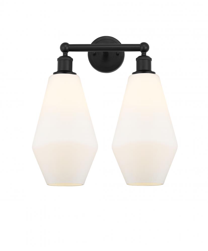 Cindyrella - 2 Light - 16 inch - Matte Black - Bath Vanity Light