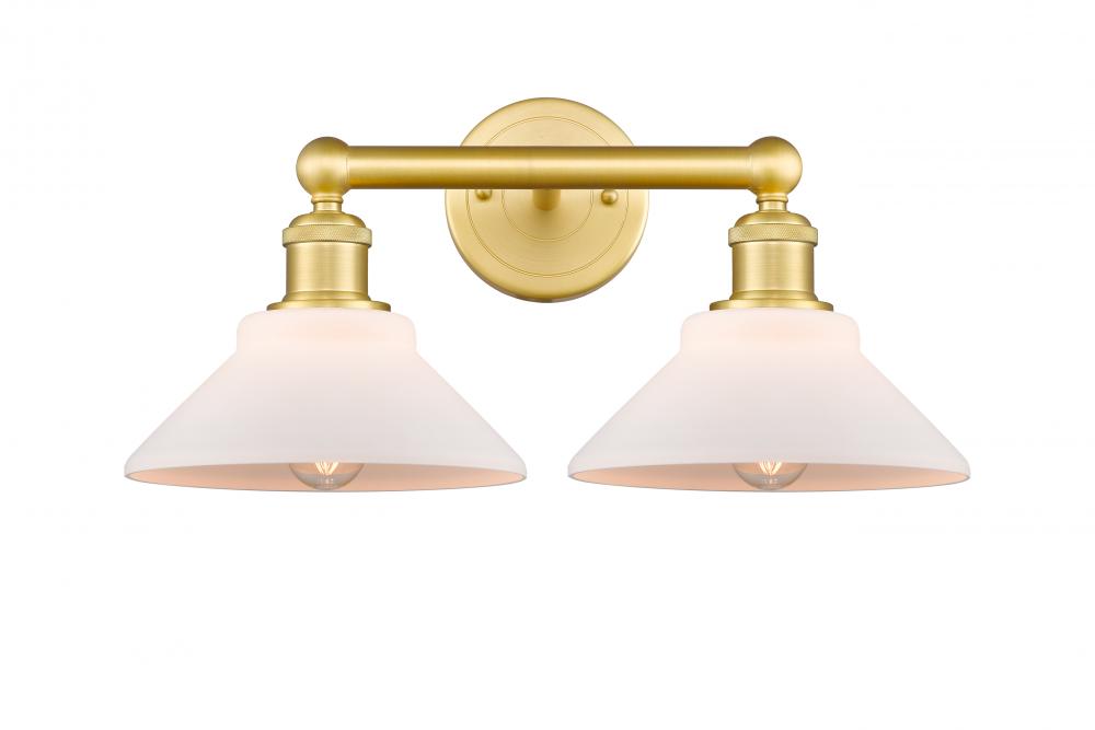 Orwell - 2 Light - 17 inch - Satin Gold - Bath Vanity Light