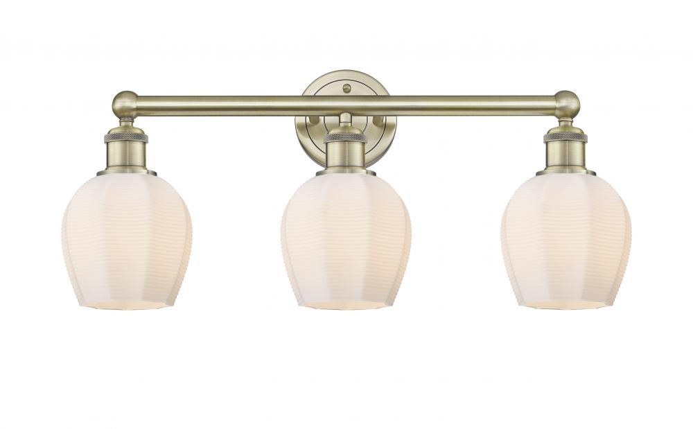 Norfolk - 3 Light - 24 inch - Antique Brass - Bath Vanity Light