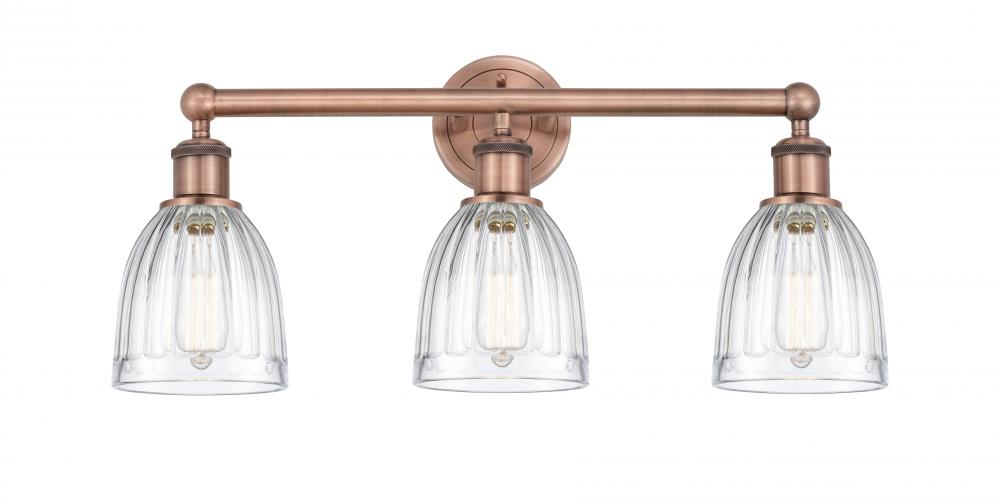 Brookfield - 3 Light - 24 inch - Antique Copper - Bath Vanity Light