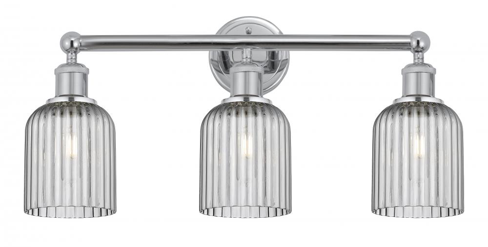 Bridal Veil - 3 Light - 23 inch - Polished Chrome - Bath Vanity Light