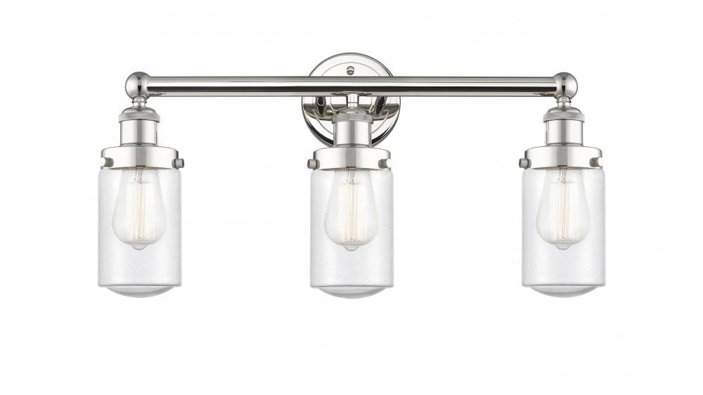 Dover - 3 Light - 23 inch - Polished Nickel - Bath Vanity Light