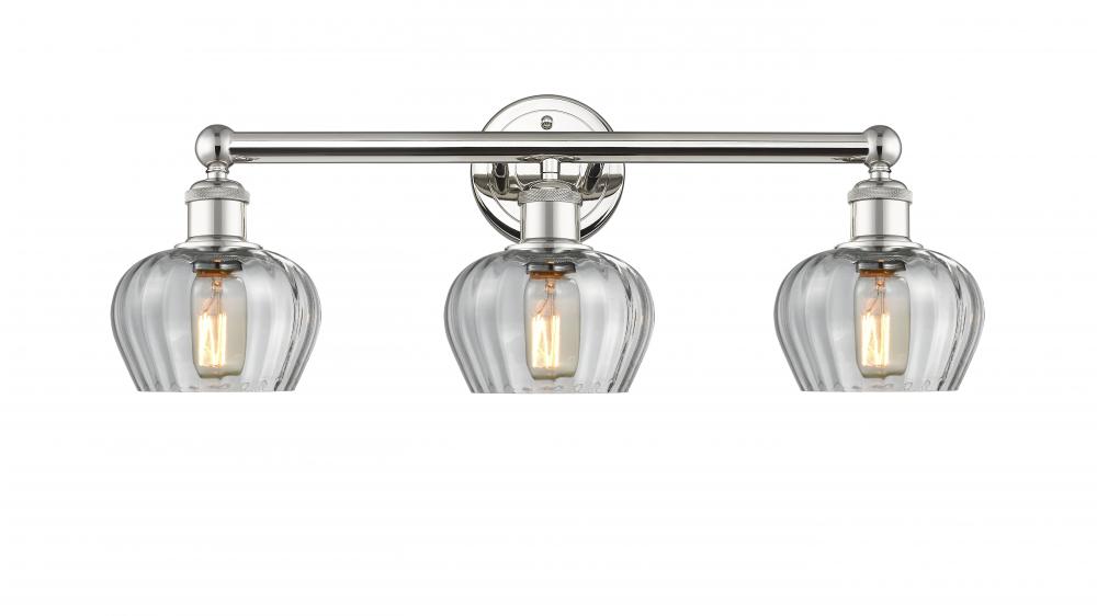 Fenton - 3 Light - 25 inch - Polished Nickel - Bath Vanity Light