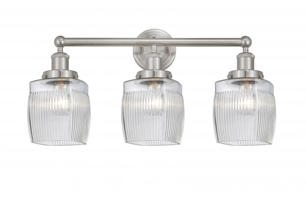 Colton - 3 Light - 24 inch - Brushed Satin Nickel - Bath Vanity Light