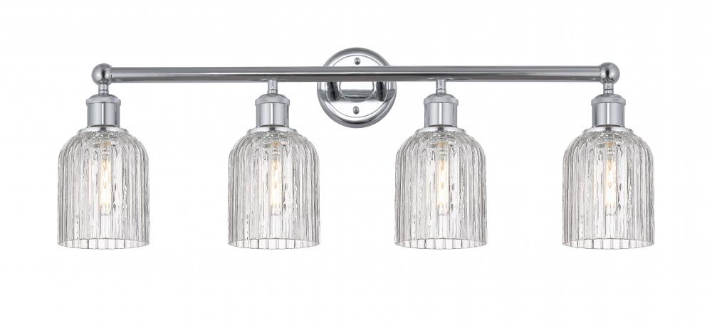 Bridal Veil - 4 Light - 32 inch - Polished Chrome - Bath Vanity Light