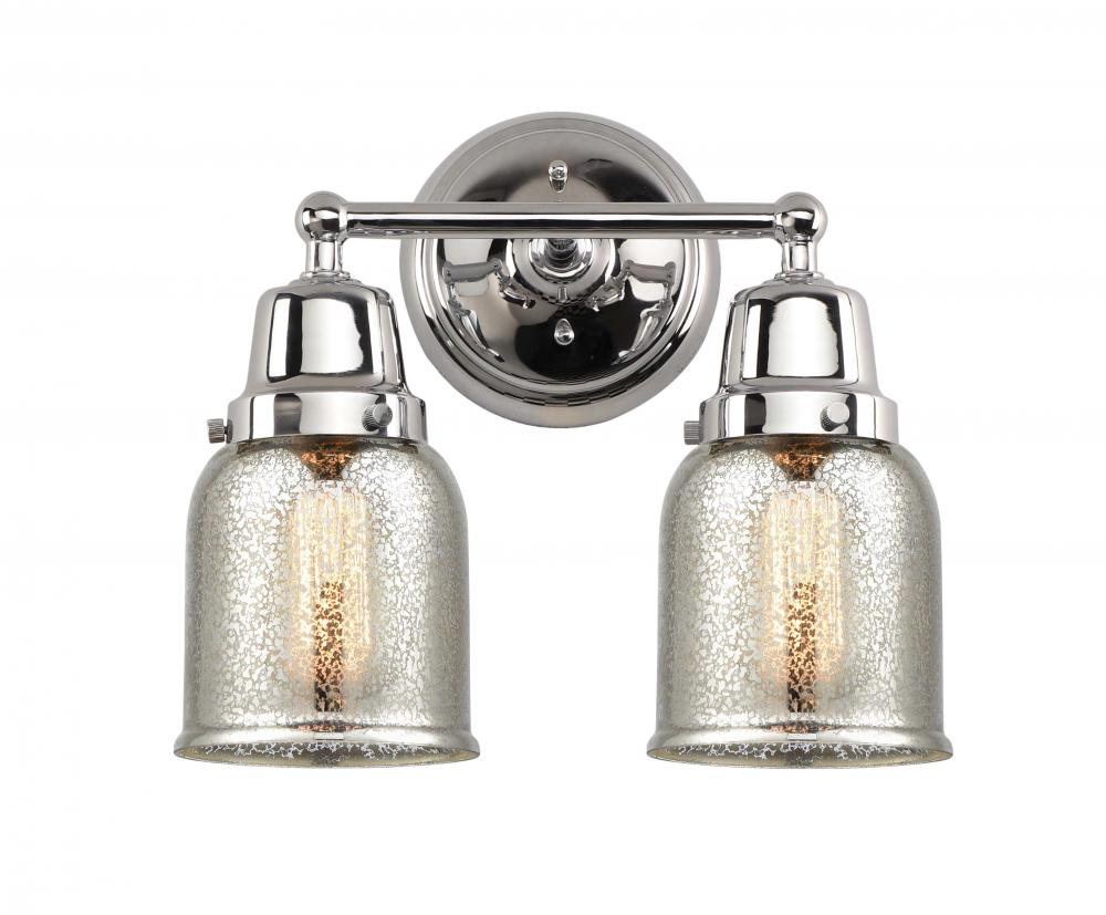 Bell - 2 Light - 13 inch - Polished Chrome - Bath Vanity Light