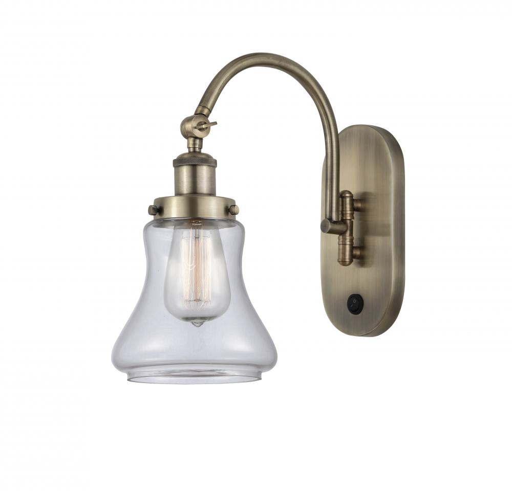 Bellmont - 1 Light - 7 inch - Antique Brass - Sconce