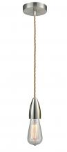 Innovations Lighting 100SN-10RE-4SN - Fairchild - 1 Light - 2 inch - Satin Nickel - Cord hung - Mini Pendant