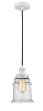 Innovations Lighting 100W-10BR-1H-W-G184 - Edison - 1 Light - 8 inch - White - Cord hung - Mini Pendant