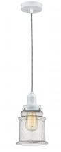 Innovations Lighting 100W-10BW-0H-W-G184 - Whitney - 1 Light - 8 inch - White - Cord hung - Mini Pendant