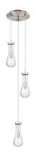 Innovations Lighting 113-451-1P-SN-G451-4CL - Owego - 3 Light - 13 inch - Brushed Satin Nickel - Multi Pendant