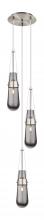 Innovations Lighting 113-452-1P-SN-G452-4SM - Milan - 3 Light - 12 inch - Brushed Satin Nickel - Multi Pendant