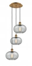 Innovations Lighting 113B-3P-BB-G247 - Gorham - 3 Light - 16 inch - Brushed Brass - Cord Hung - Multi Pendant