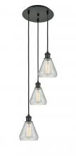 Innovations Lighting 113B-3P-BK-G275 - Conesus - 3 Light - 13 inch - Matte Black - Cord Hung - Multi Pendant