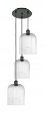 Innovations Lighting 113B-3P-BK-G559-8SDY - Bridal Veil - 3 Light - 12 inch - Matte Black - Cord Hung - Multi Pendant