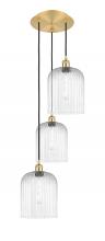 Innovations Lighting 113B-3P-SG-G559-8CL - Bridal Veil - 3 Light - 12 inch - Satin Gold - Cord Hung - Multi Pendant