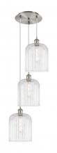 Innovations Lighting 113B-3P-SN-G559-8CL - Bridal Veil - 3 Light - 12 inch - Brushed Satin Nickel - Cord Hung - Multi Pendant