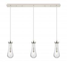 Innovations Lighting 123-451-1P-PN-G451-4CL - Owego - 3 Light - 37 inch - Polished Nickel - Linear Pendant