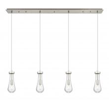 Innovations Lighting 124-451-1P-SN-G451-4CL - Owego - 4 Light - 49 inch - Brushed Satin Nickel - Linear Pendant