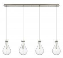 Innovations Lighting 124-451-1P-SN-G451-7CL - Owego - 4 Light - 49 inch - Brushed Satin Nickel - Linear Pendant