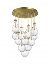 Innovations Lighting 126-451-1P-BB-G451-7CL - Owego - 12 Light - 24 inch - Brushed Brass - Multi Pendant