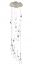 Innovations Lighting 126-452-1P-SN-G452-4CL - Milan - 12 Light - 24 inch - Brushed Satin Nickel - Multi Pendant