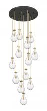 Innovations Lighting 132BK-451-1P-BB-G451-7CL - Owego - 13 Light - 32 inch - Brushed Brass - Multi Pendant