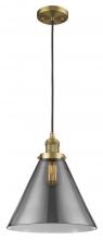 Innovations Lighting 201C-BB-G43-L - Cone - 1 Light - 12 inch - Brushed Brass - Cord hung - Mini Pendant