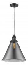 Innovations Lighting 201C-BK-G43-L - Cone - 1 Light - 12 inch - Matte Black - Cord hung - Mini Pendant