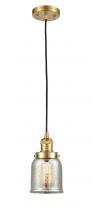 Innovations Lighting 201C-SG-G58 - Bell - 1 Light - 5 inch - Satin Gold - Cord hung - Mini Pendant