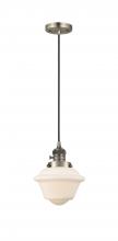 Innovations Lighting 201CSW-AB-G531 - Oxford - 1 Light - 7 inch - Antique Brass - Cord hung - Mini Pendant