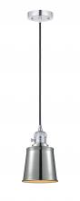 Innovations Lighting 201CSW-PC-M9-PC - Addison - 1 Light - 5 inch - Polished Chrome - Cord hung - Mini Pendant