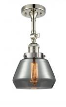 Innovations Lighting 201F-PN-G173 - Fulton - 1 Light - 7 inch - Polished Nickel - Semi-Flush Mount